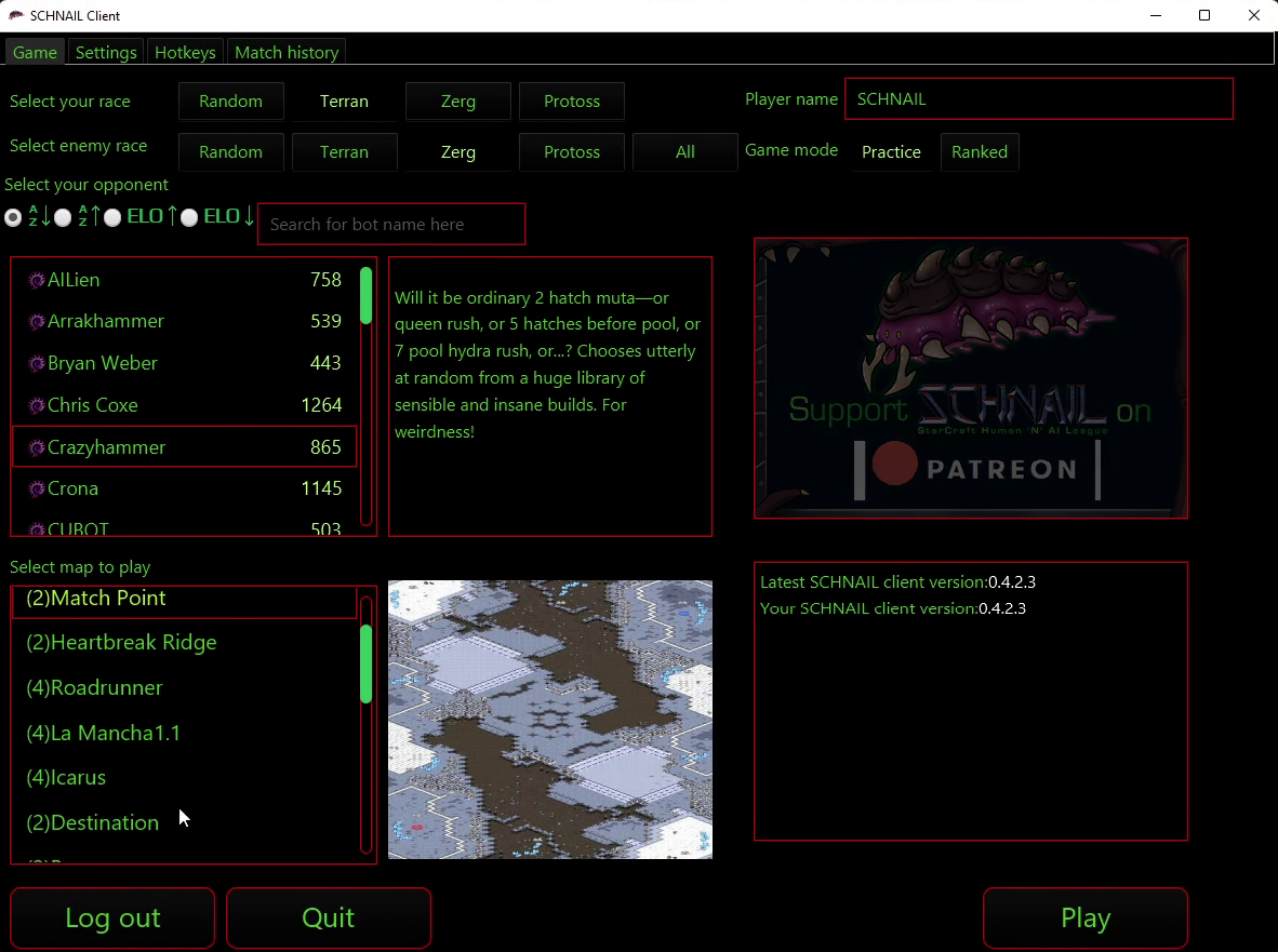 SCHNAIL Main Interface